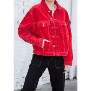 Brandy Melville- Red Jean Jacket